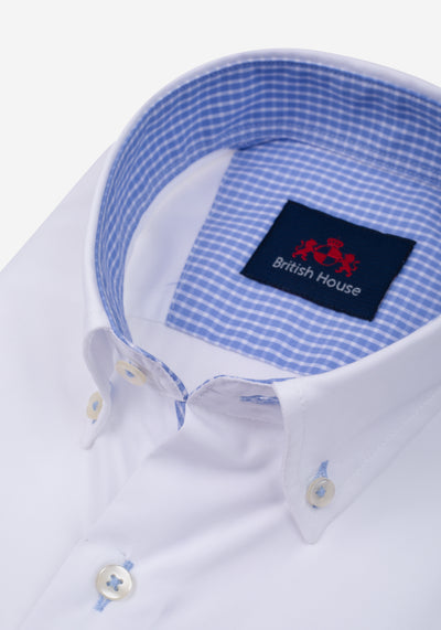 Frosted White Poplin Liquid Ammonia Shirt