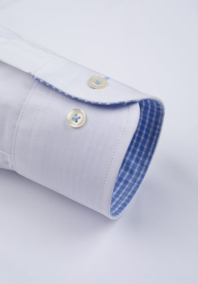 Frosted White Poplin Liquid Ammonia Shirt