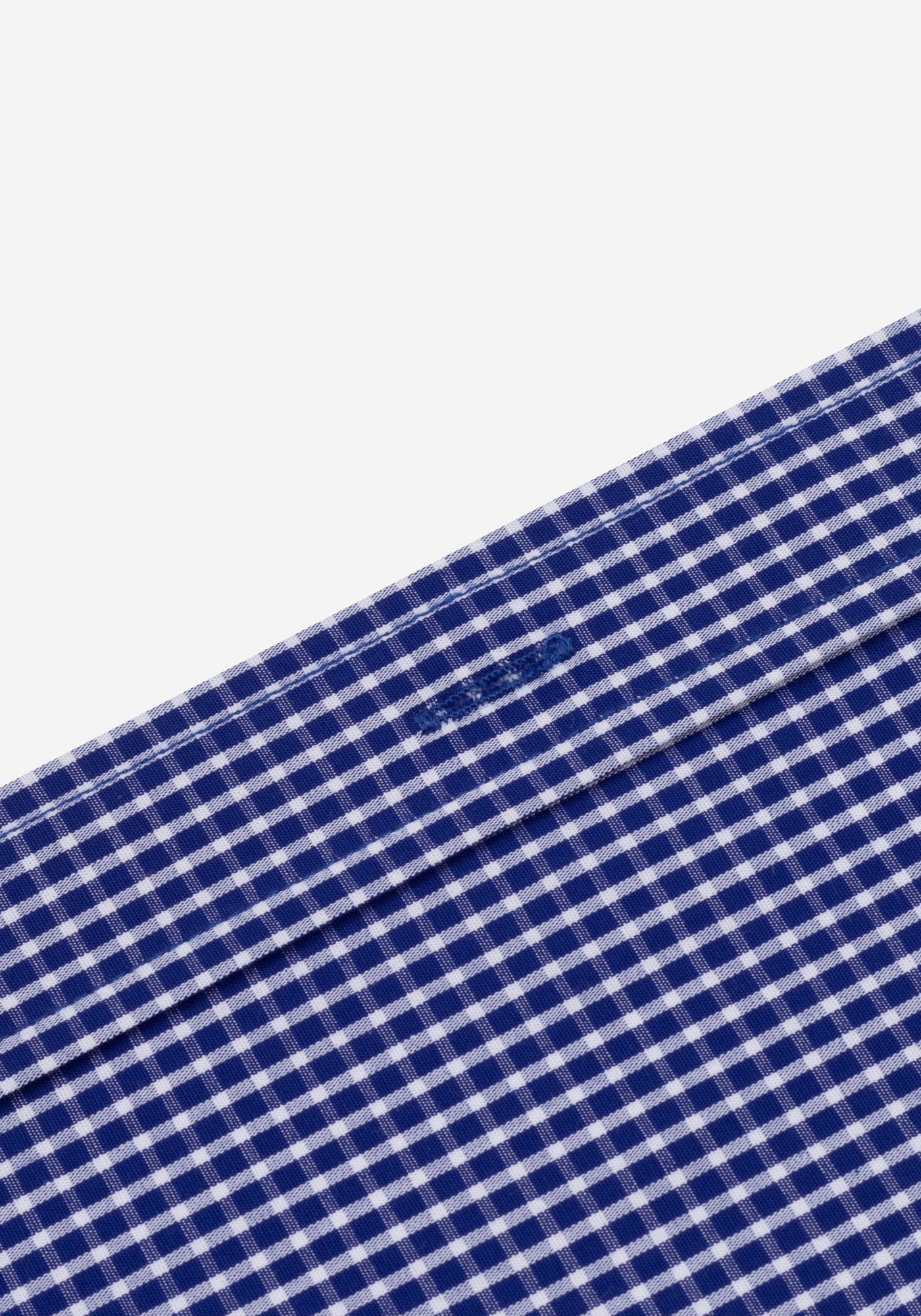 Marine Navy Checked Poplin Shirt