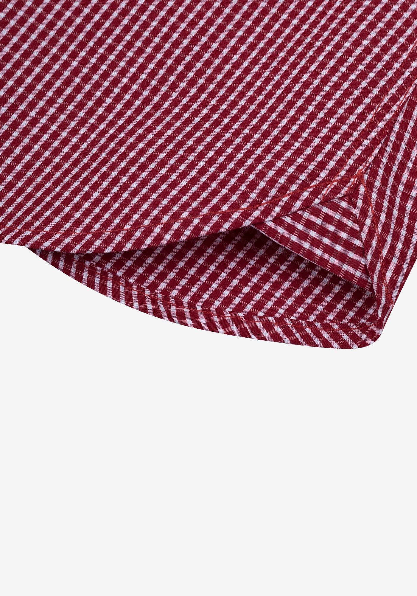 Blaze Red Checked Poplin Shirt
