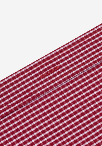 Blaze Red Checked Poplin Shirt