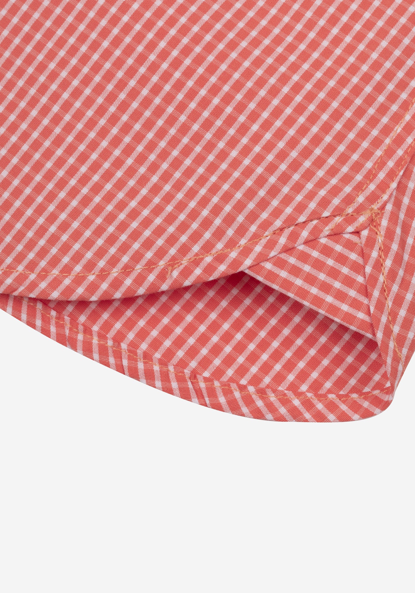 Blaze Orange Checked Poplin Shirt