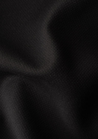 Contemporary Fit Metallic Black Wool Blend Blazer
