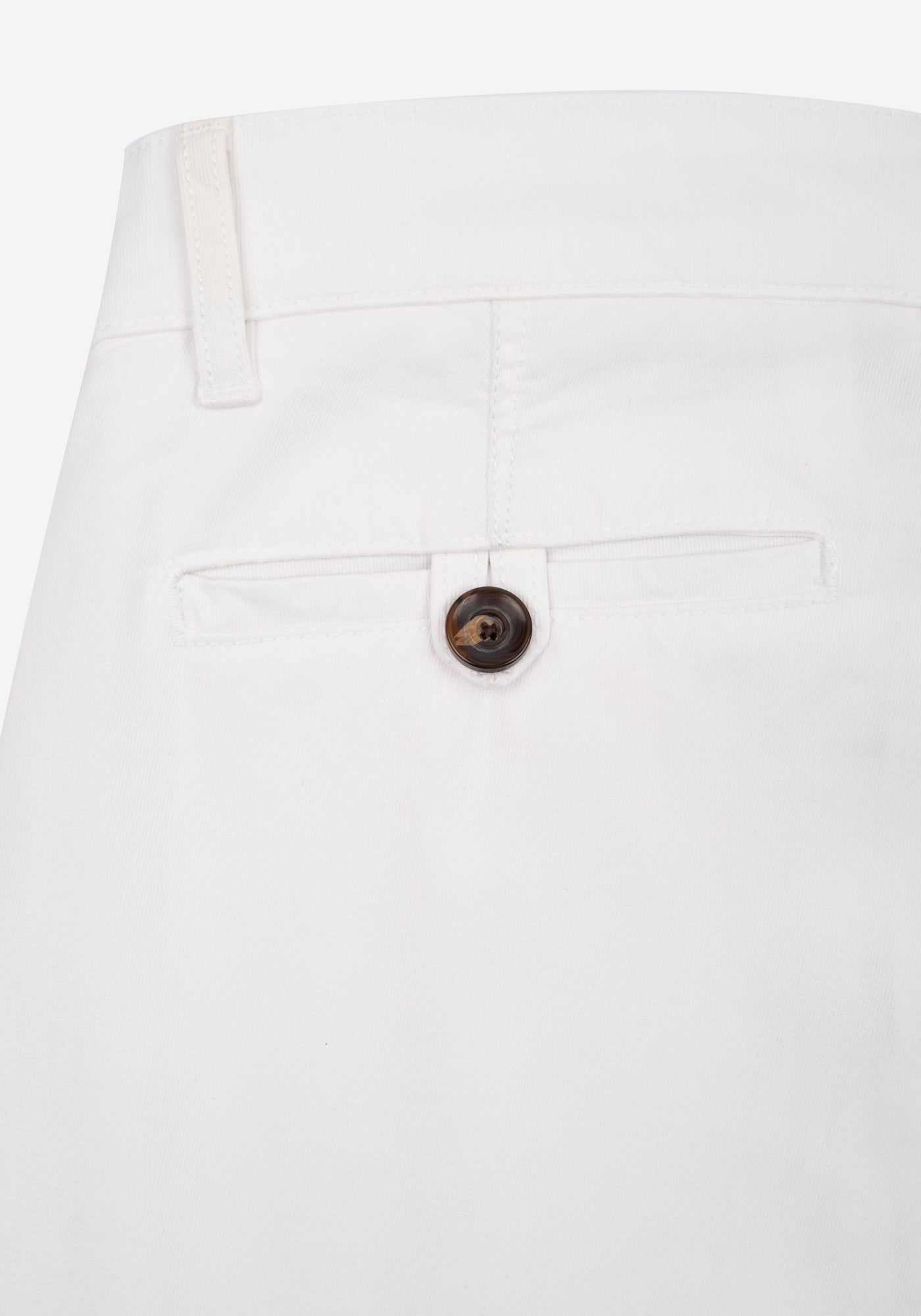 Contemporary Fit Pearl White Gabardine
