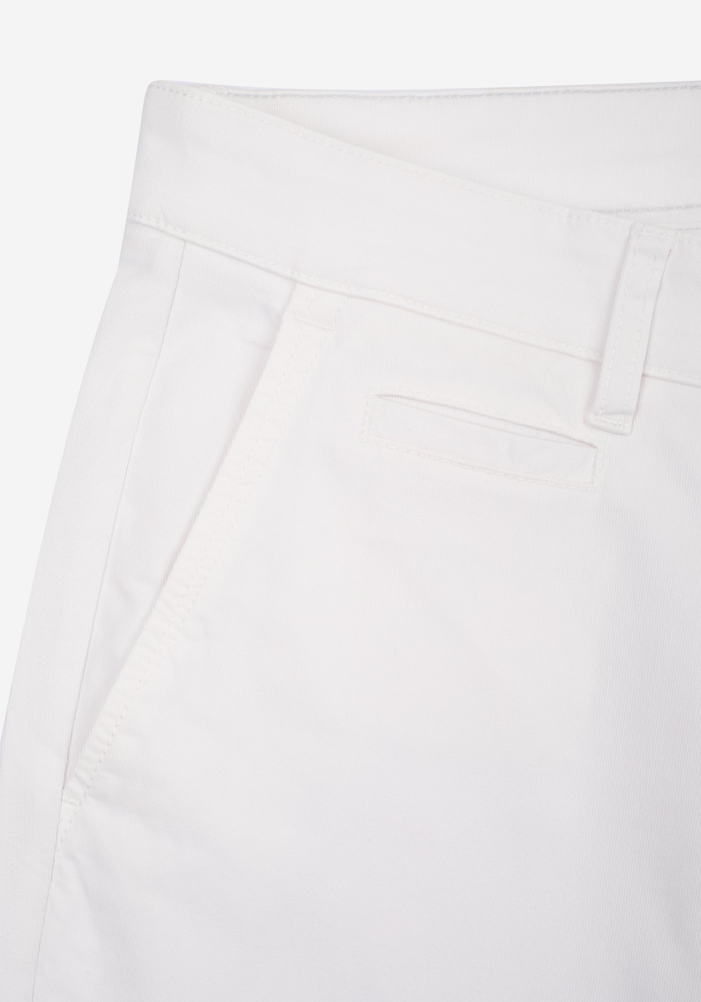 Contemporary Fit Pearl White Gabardine