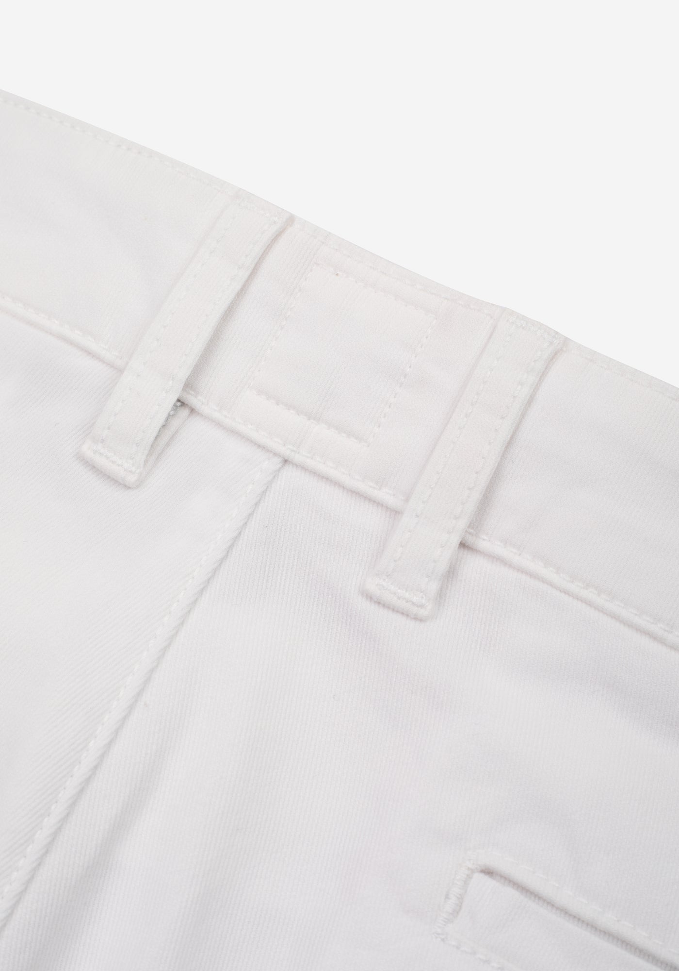 Contemporary Fit Pearl White Gabardine