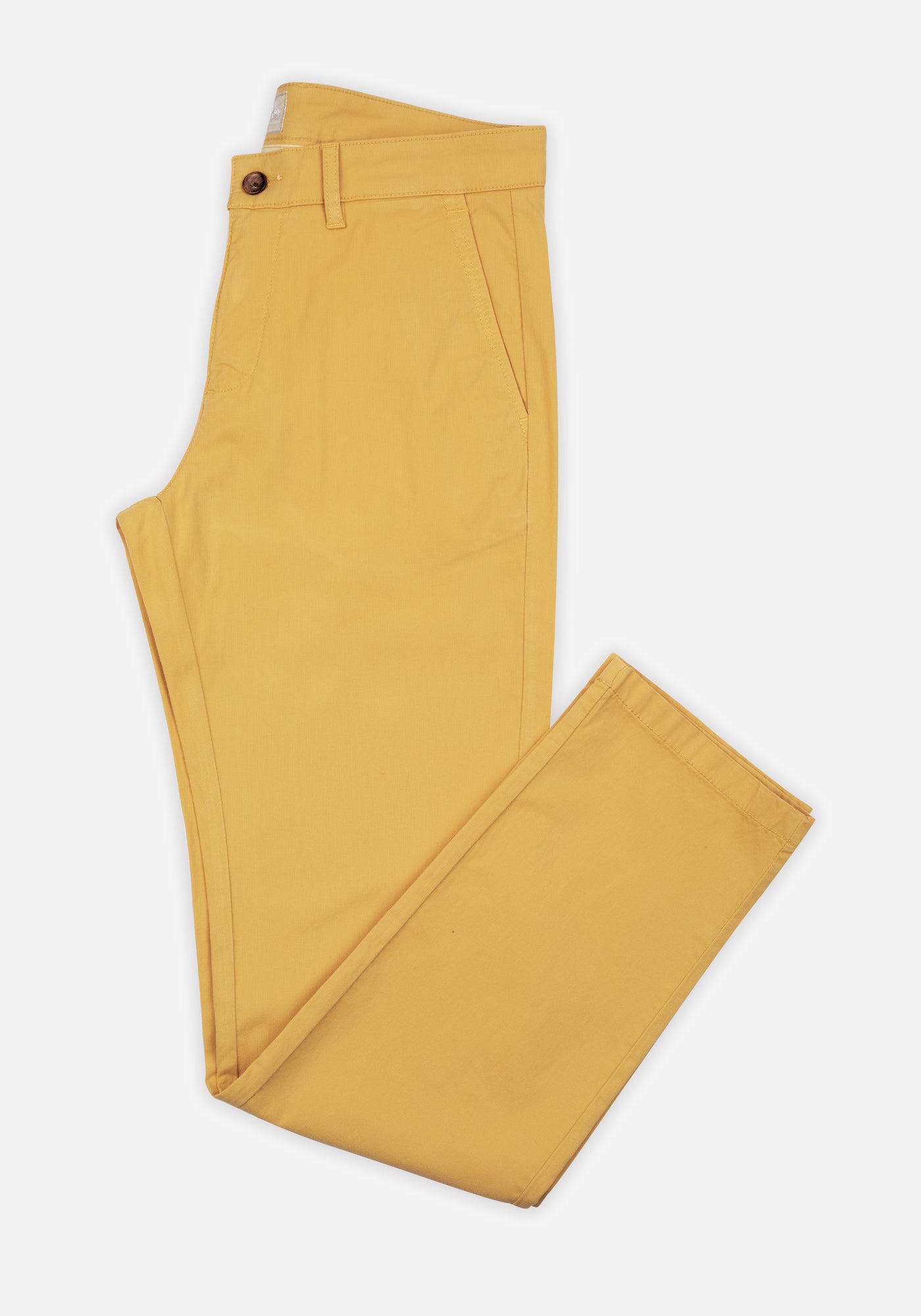 Contemporary Fit Mustard Gabardine
