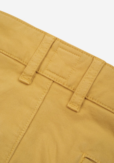 Contemporary Fit Mustard Gabardine