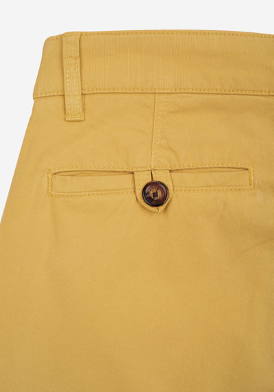 Contemporary Fit Mustard Gabardine