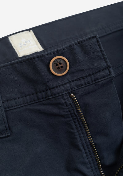 Contemporary Fit Oasis Navy Twill Gabardine
