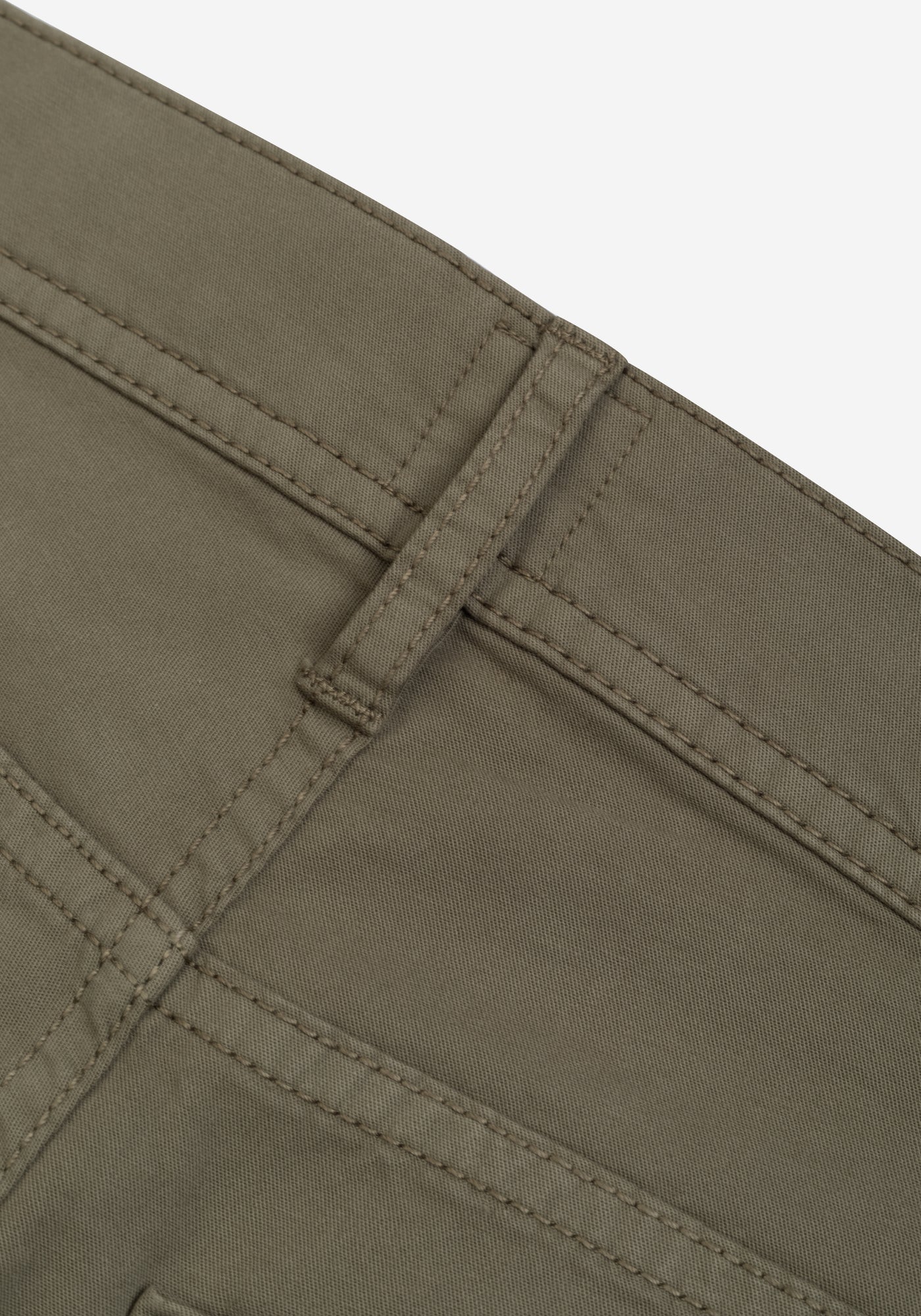 Contemporary Fit Deep Olive Twill Gabardine