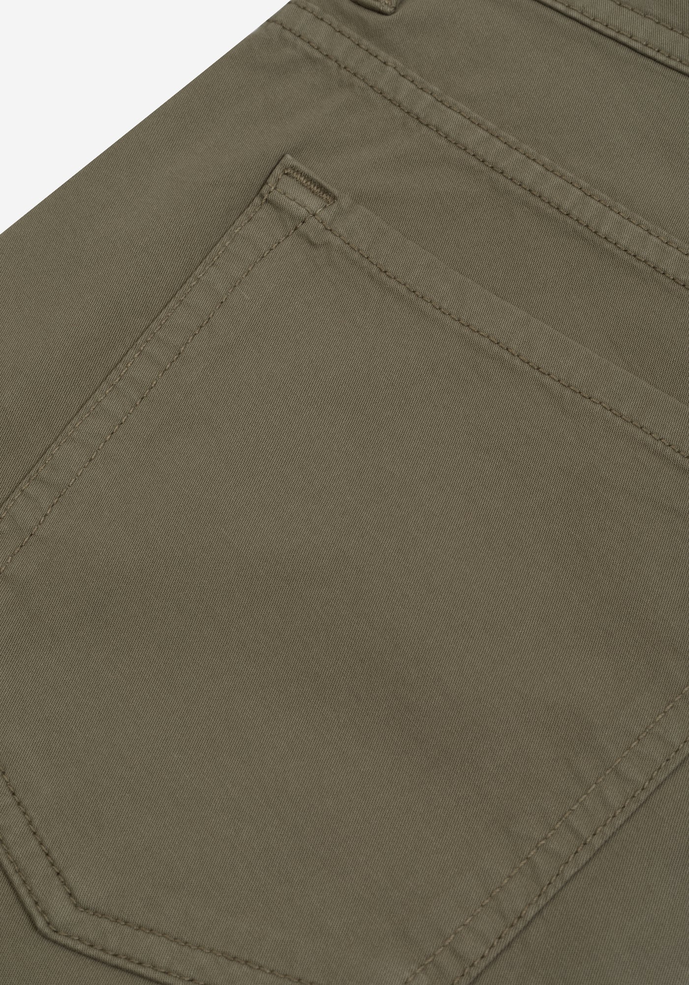 Contemporary Fit Deep Olive Twill Gabardine