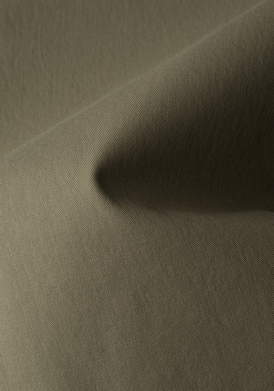Contemporary Fit Deep Olive Twill Gabardine