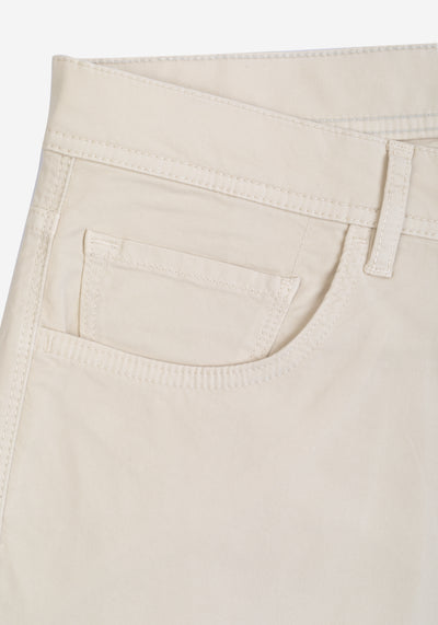 Latte Beige Twill Gabardine