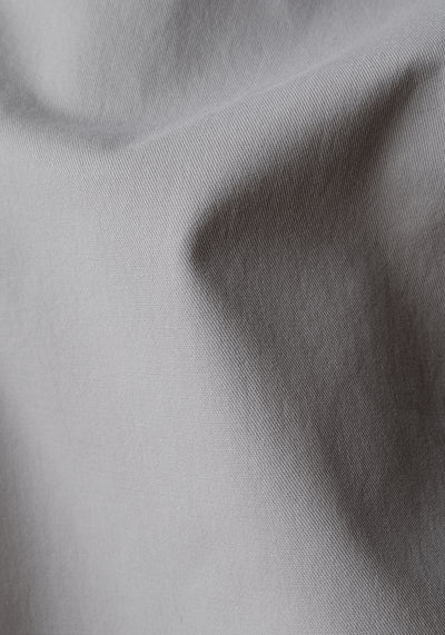 Contemporary Fit Sheen Silver Twill Gabardine