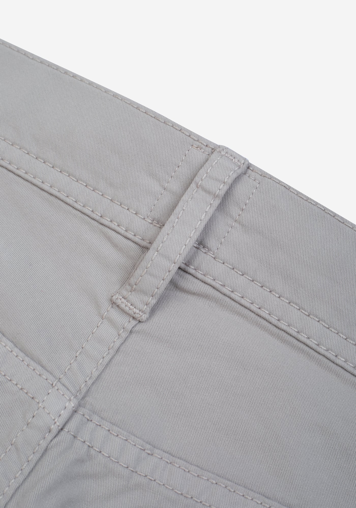 Contemporary Fit Sheen Silver Twill Gabardine