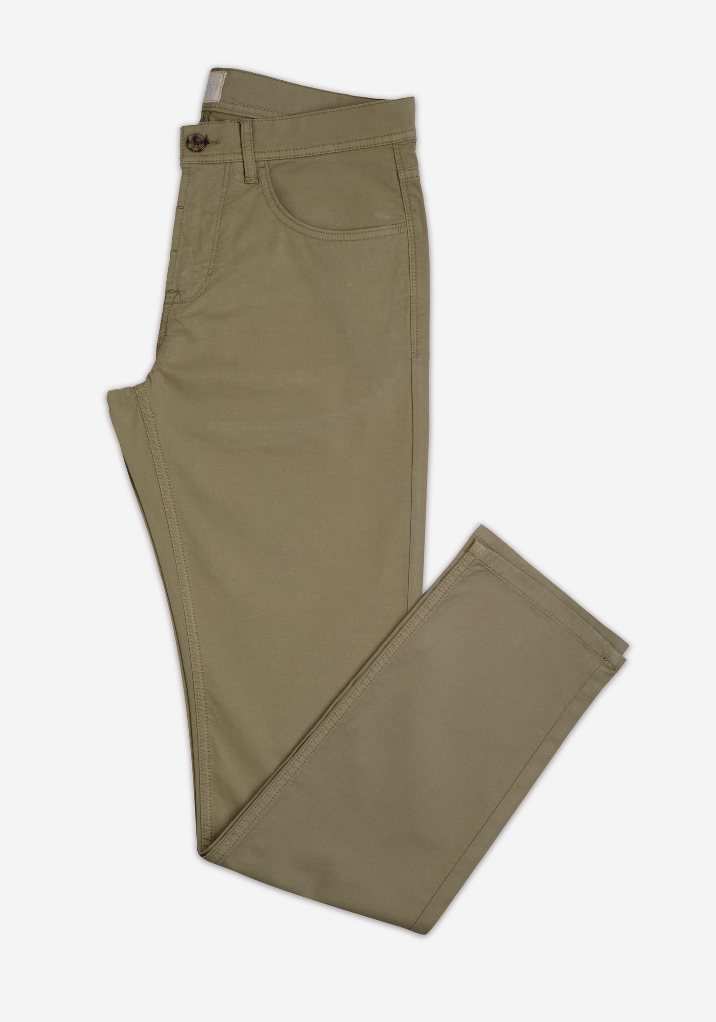 Contemporary Fit Haze Olive Twill Gabardine