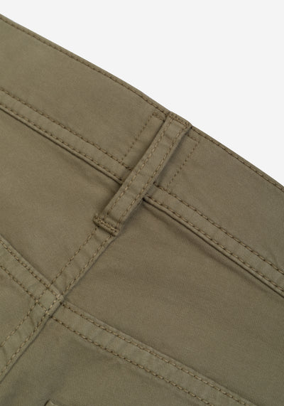 Contemporary Fit Haze Olive Twill Gabardine