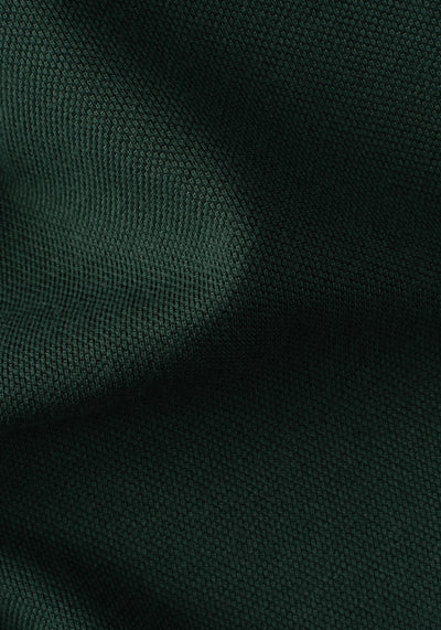 Dark Leaf Green Cotton Polo Shirt