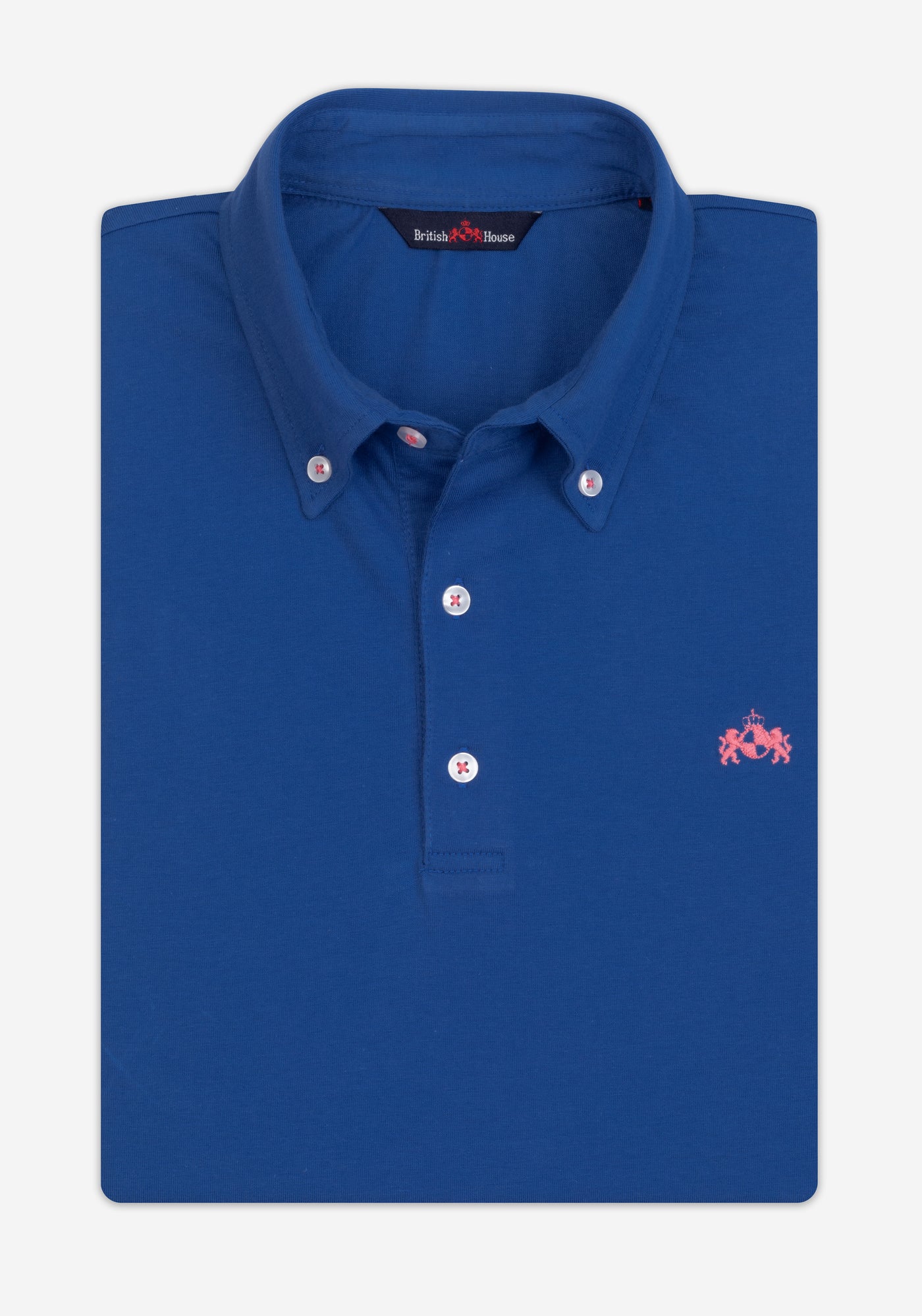 Daylight Blue Cotton Polo Shirt