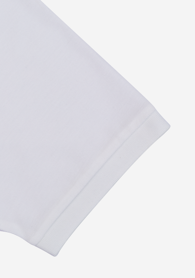 Cloud White Cotton Polo Shirt