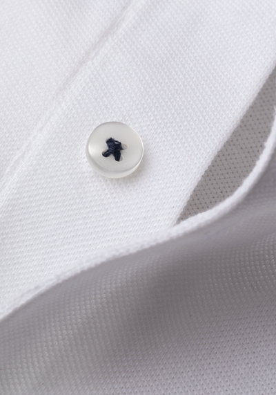 Cloud White Cotton Polo Shirt