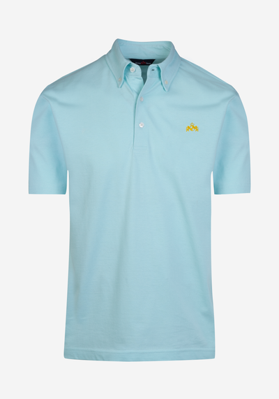 Ice Mint Cotton Polo Shirt