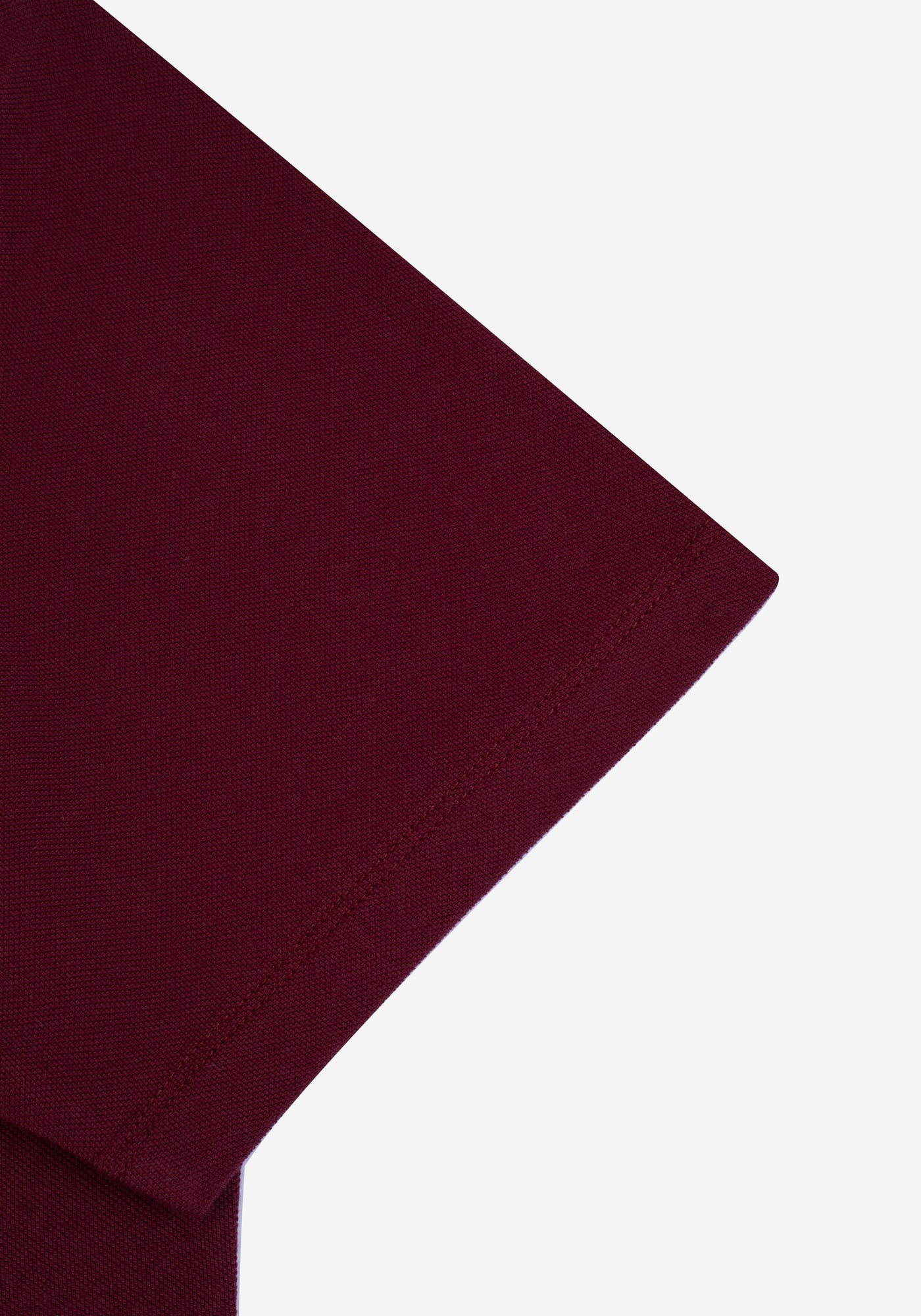 Deep Burgundy Cotton Polo Shirt