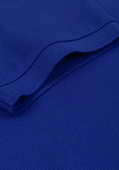 Deep Blue Cotton Polo Shirt