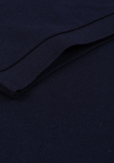 Midnight Navy Cotton Polo Shirt