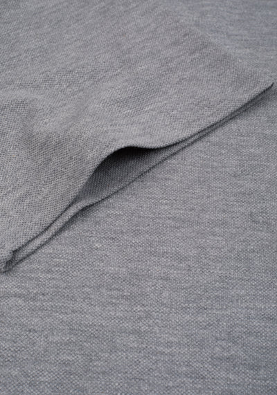 Stone Grey Cotton Polo Shirt