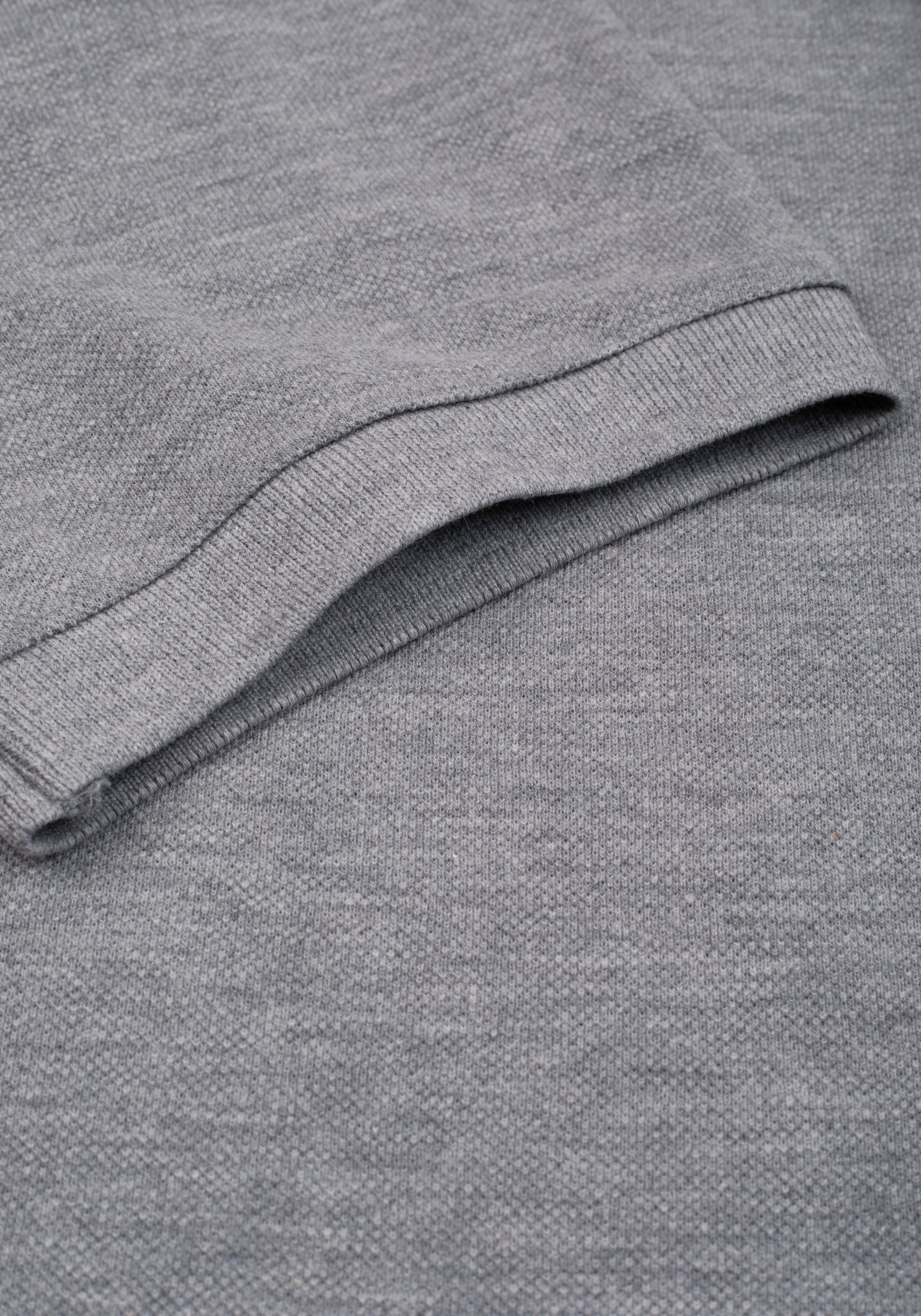 Concrete Grey Cotton Polo Shirt