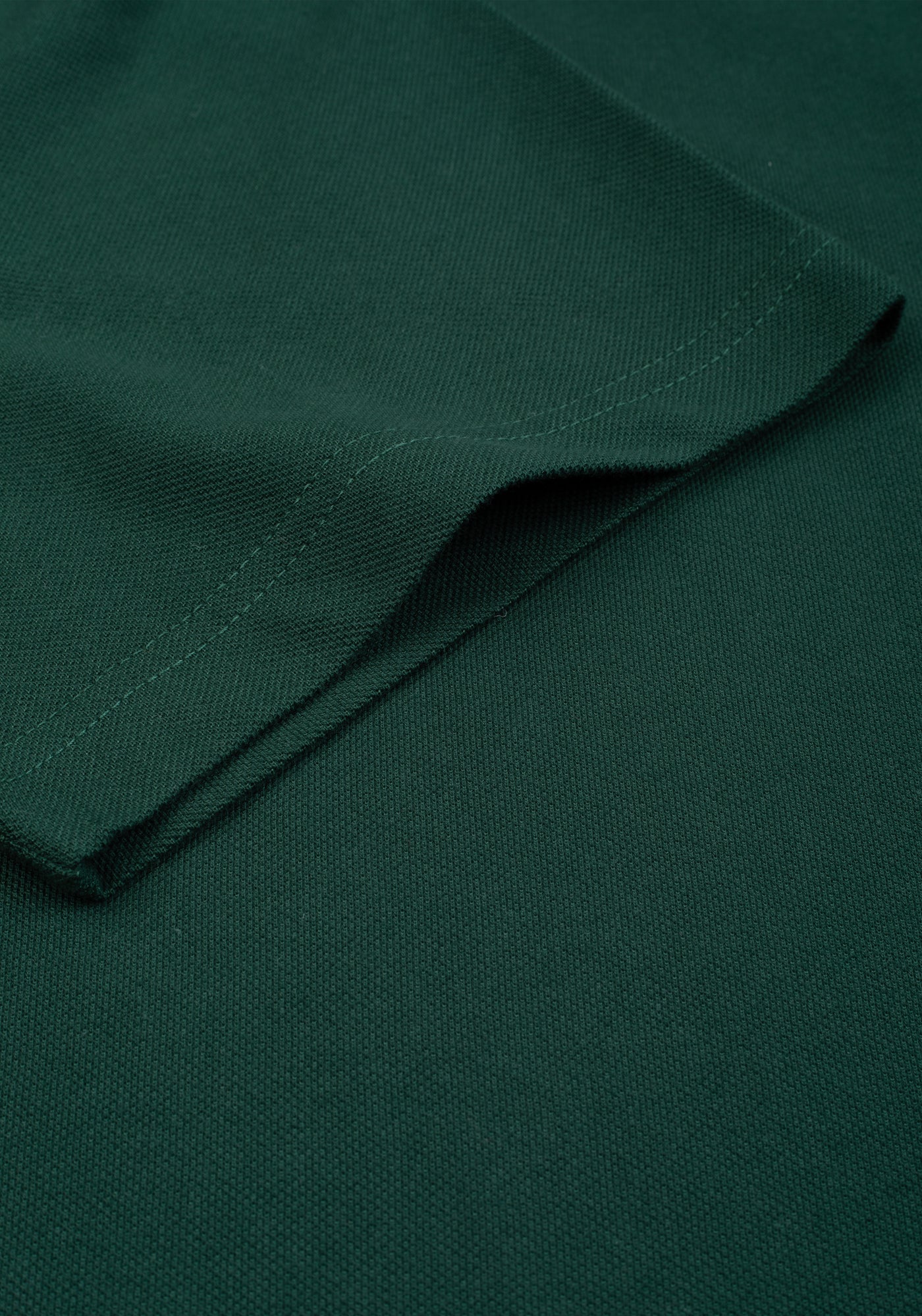 Dark Leaf Green Cotton Polo Shirt