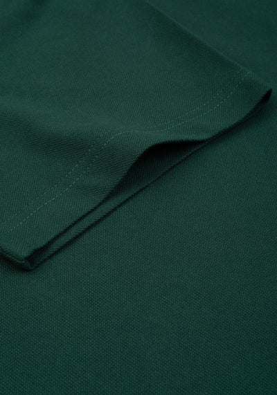 Dark Leaf Green Cotton Polo Shirt