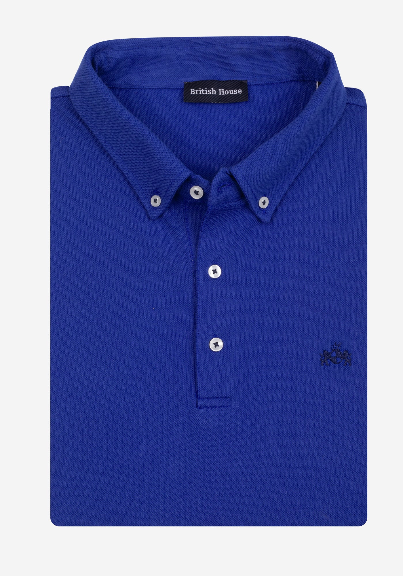 True Blue Cotton Polo Shirt