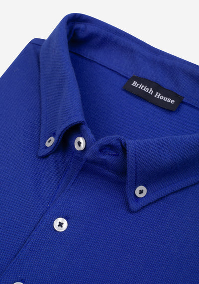 True Blue Cotton Polo Shirt