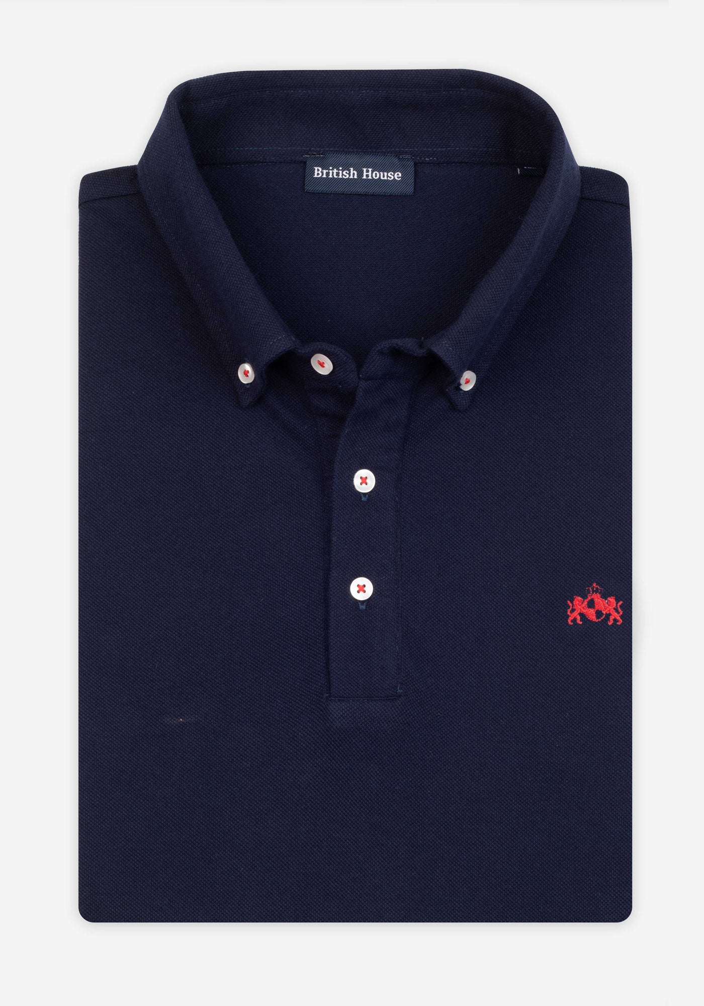 Stellar Navy Cotton Polo Shirt