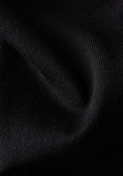 Carbon Black Knitted Polo Shirt