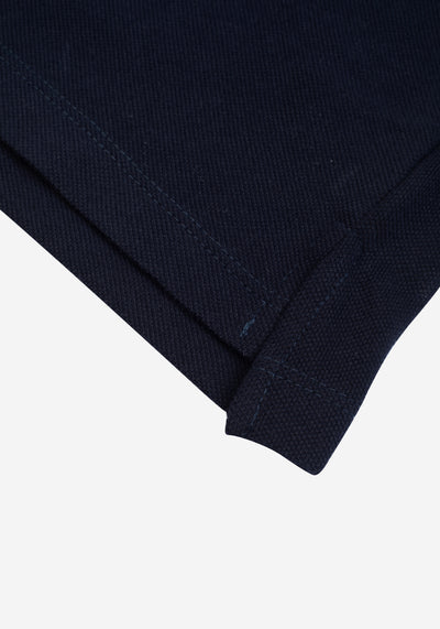 Deep Navy Cotton Polo Shirt