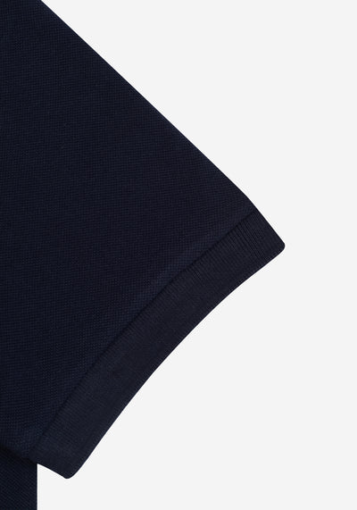 Deep Navy Cotton Polo Shirt