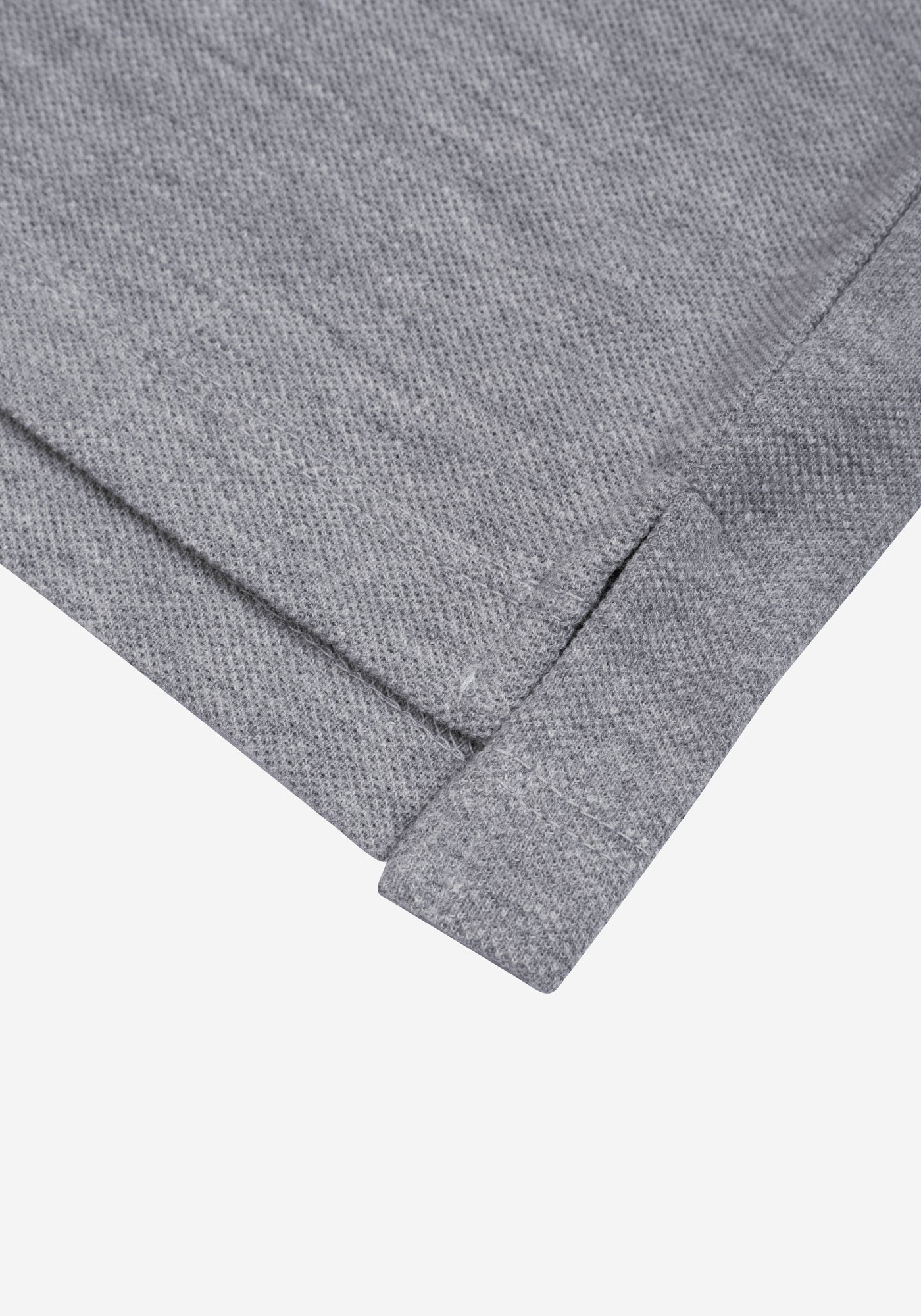 Ash Grey Cotton Polo Shirt