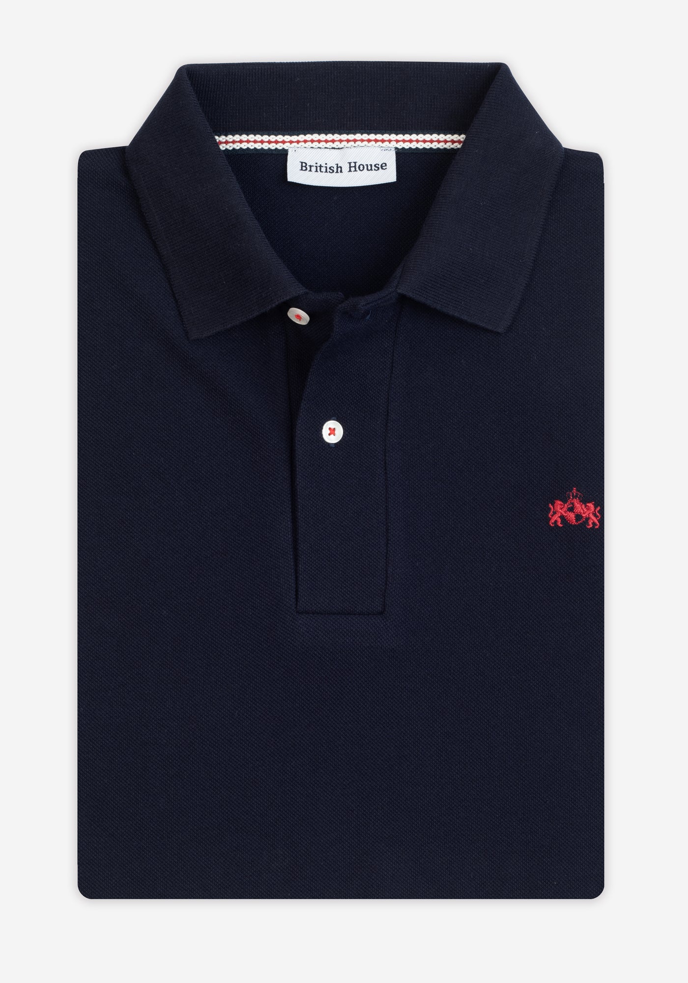 Deep Navy Cotton Polo Shirt