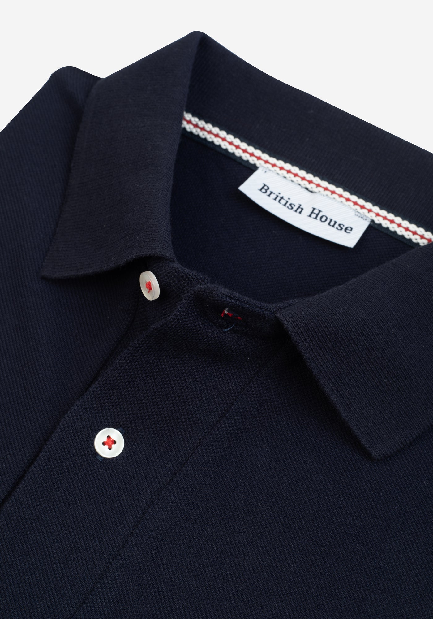 Deep Navy Cotton Polo Shirt