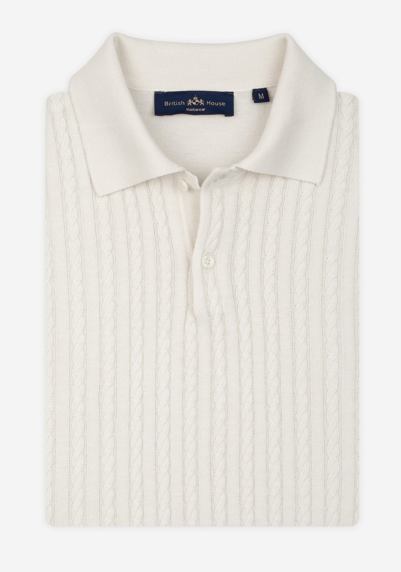 Off-White Braided Knitted Polo Shirt