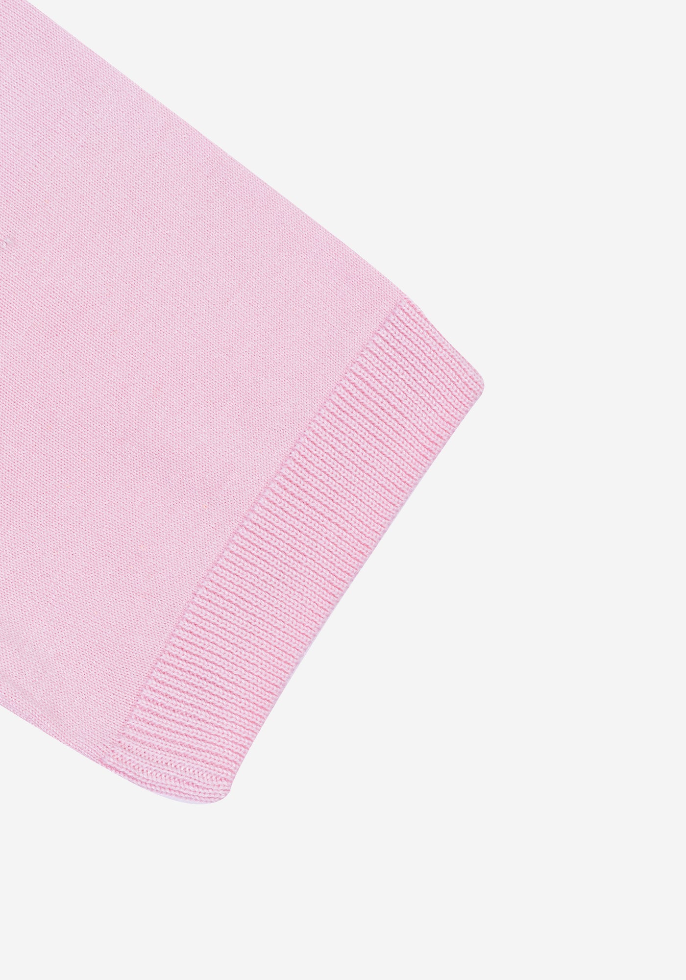 Soft Rose Braided Knitted Polo Shirt
