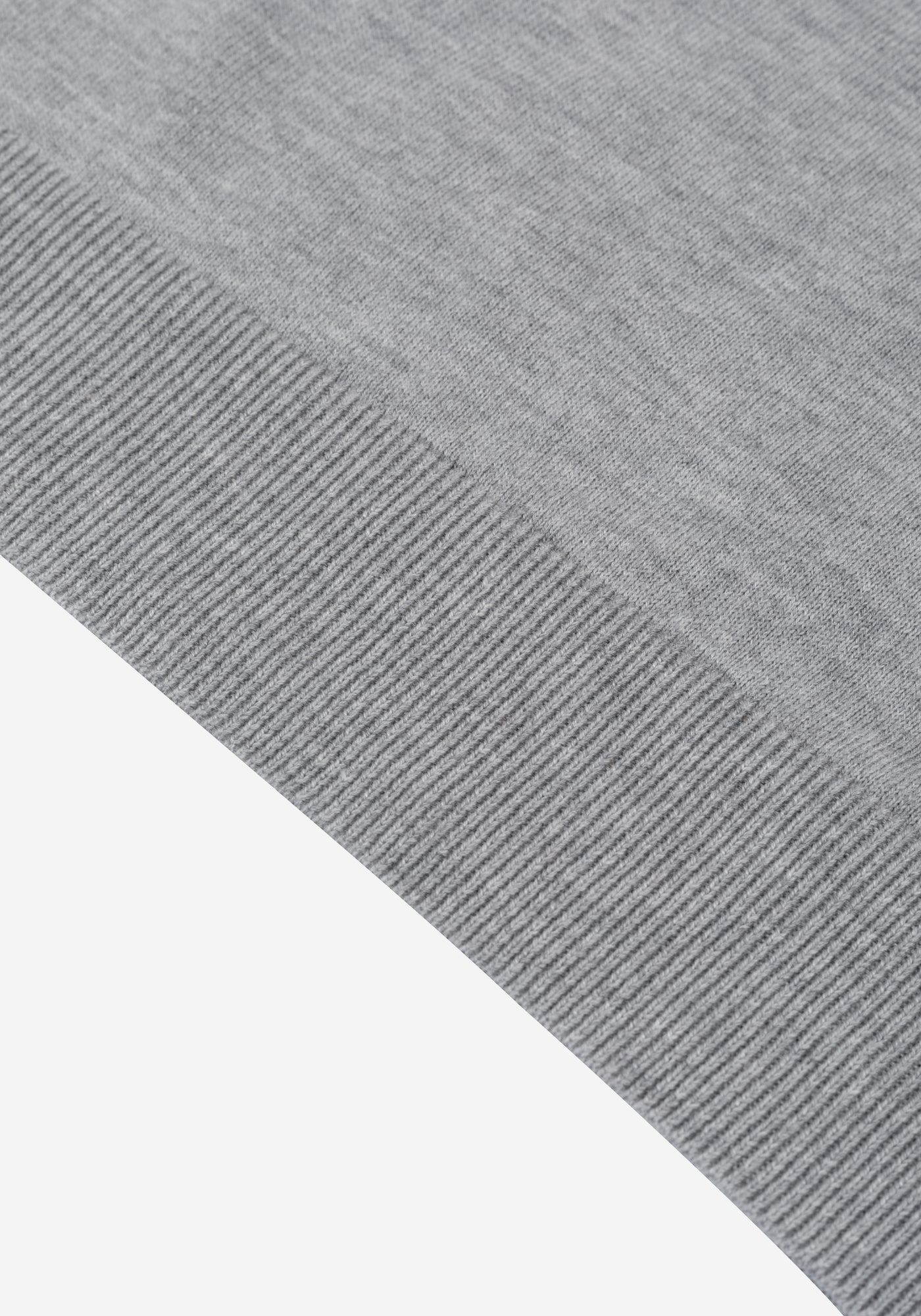 Fog Grey Knitted Polo Shirt