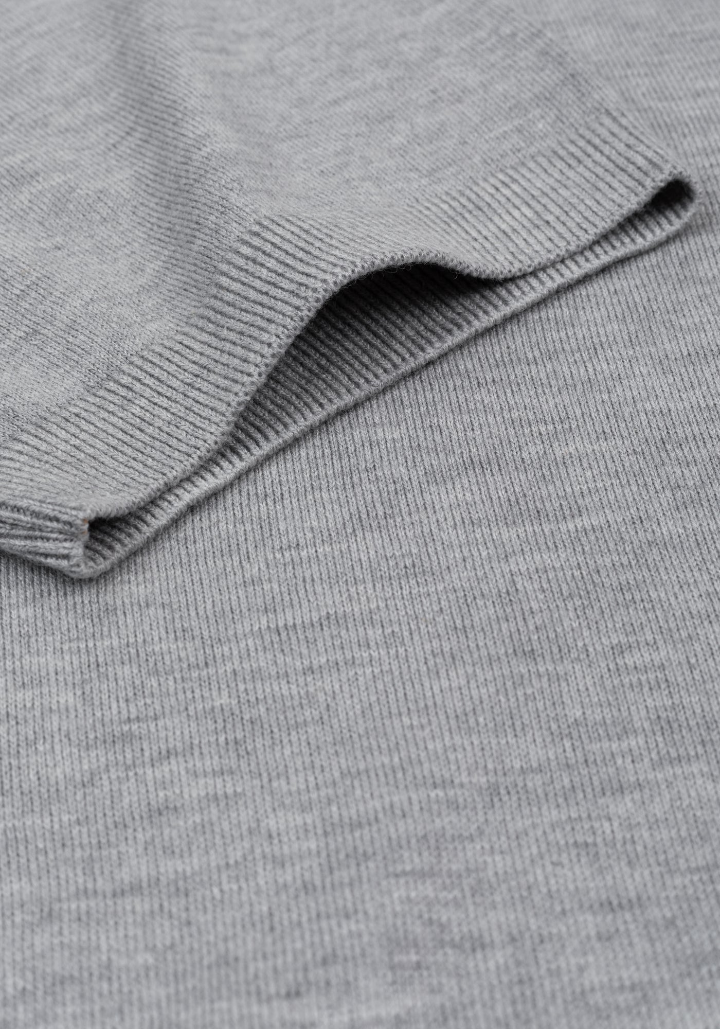 Fog Grey Knitted Polo Shirt