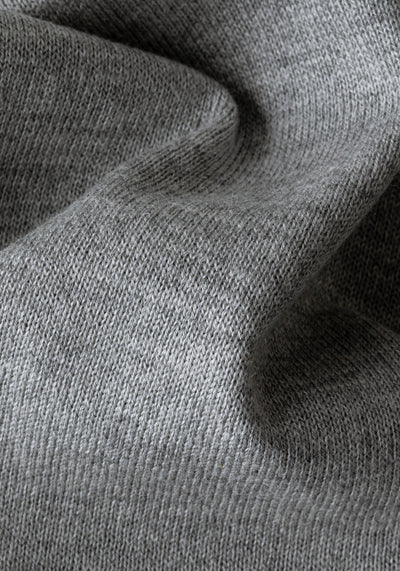 Fog Grey Knitted Polo Shirt
