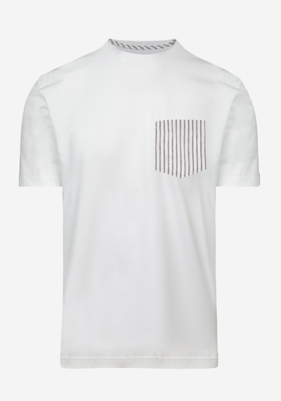 White Tan Brown T-Shirt