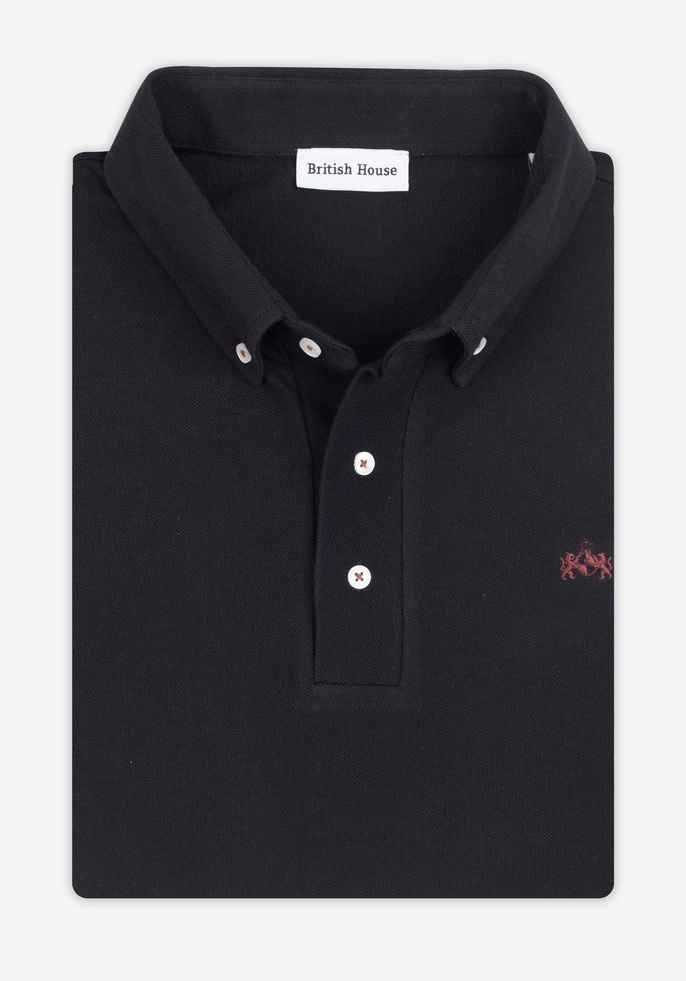 Puma Black Cotton Polo Shirt